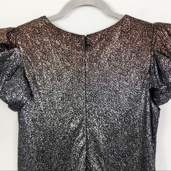 JULIA JORDAN | Ombré Bronze to Silver Dress Size 2 - Picture 8 of 9